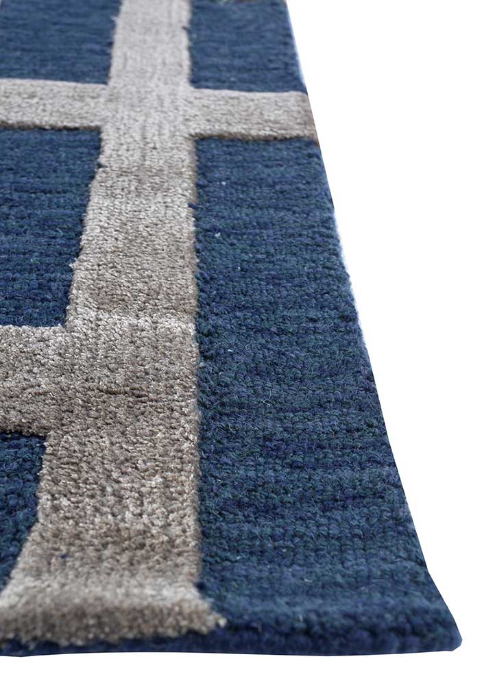 Wollteppich - 270 x 180 cm - blau - Image 3