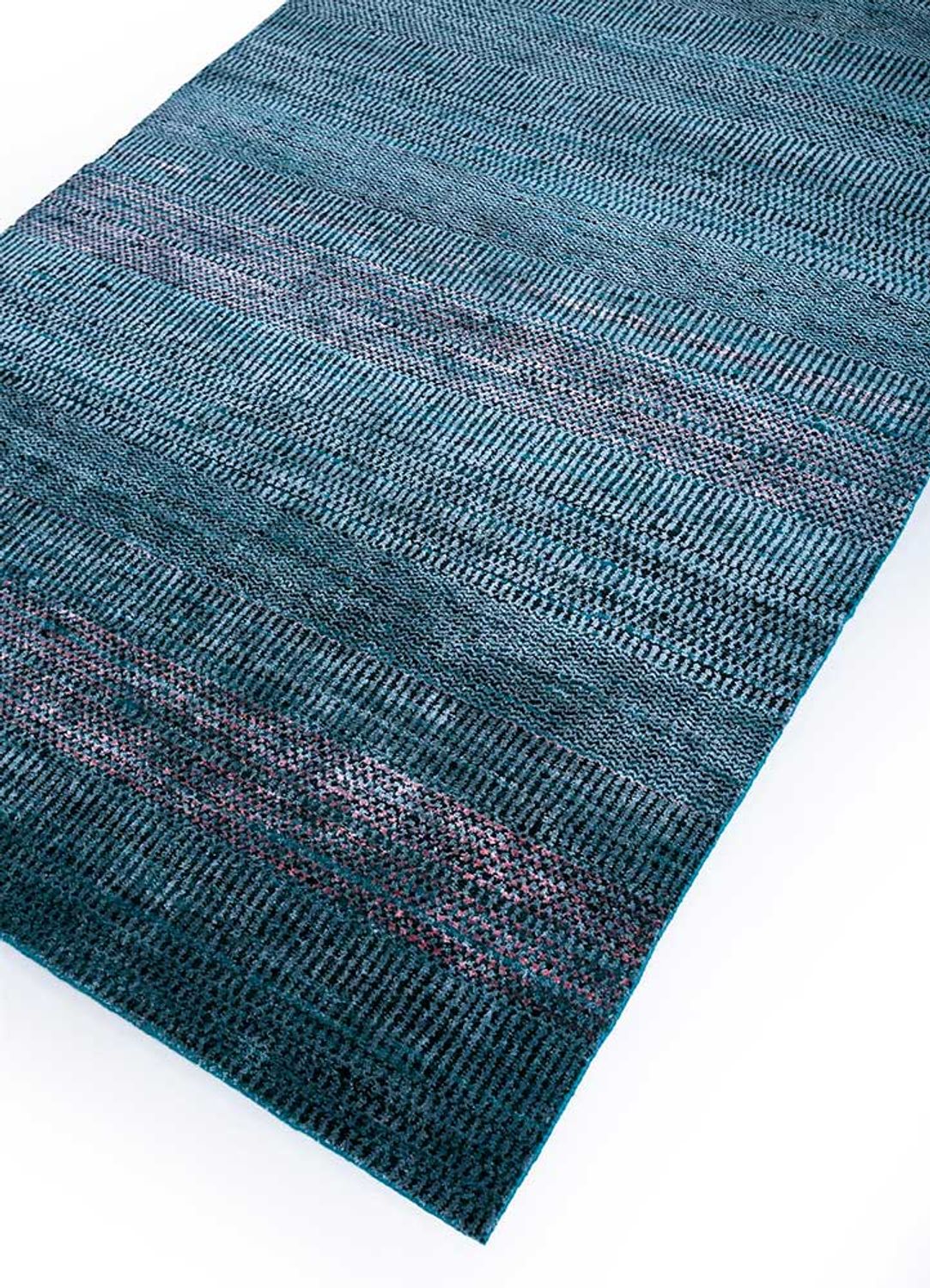 Wollteppich - 270 x 180 cm - dunkelblau - Image 2