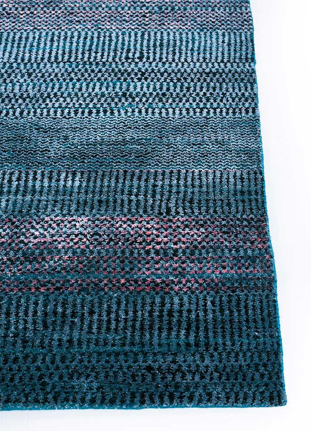 Wollteppich - 270 x 180 cm - dunkelblau - Image 3