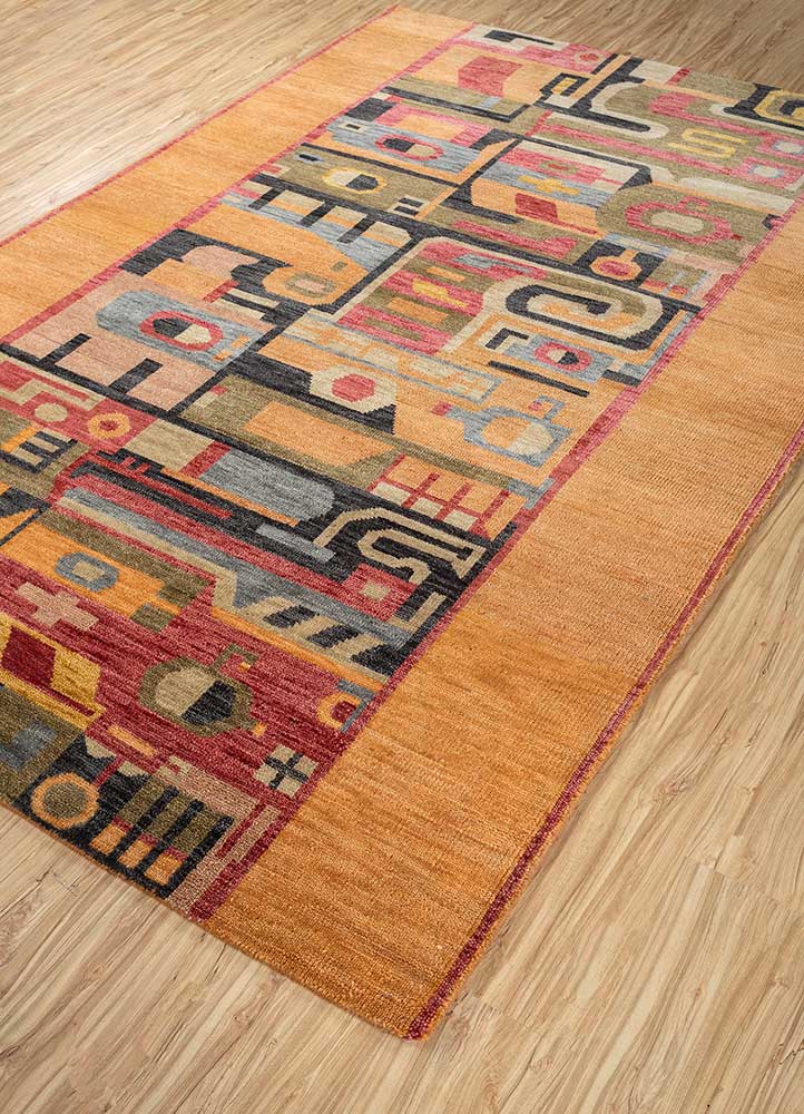 Wollteppich - 270 x 180 cm - orange - Image 2