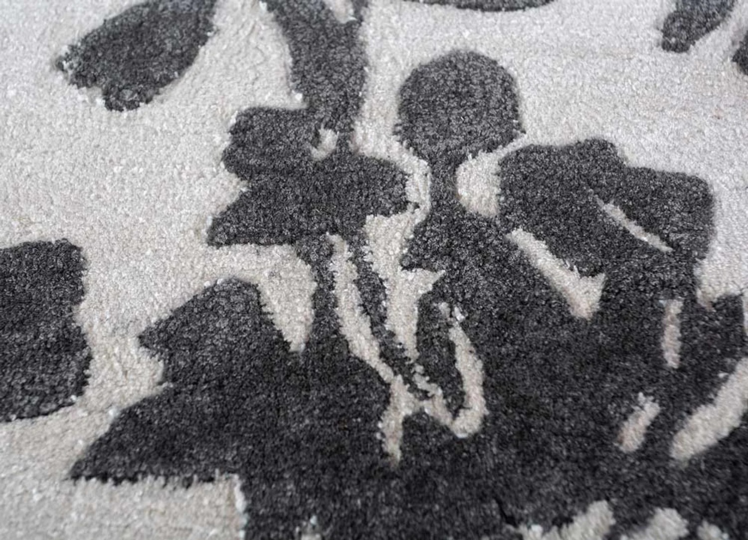 Wollteppich - 270 x 180 cm - schwarz-weiß - Image 4