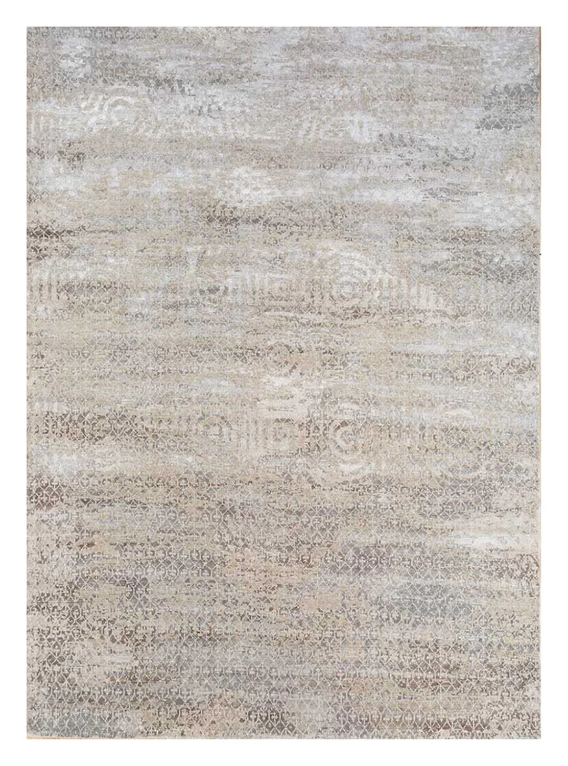 Wollteppich - 300 x 240 cm - grau
