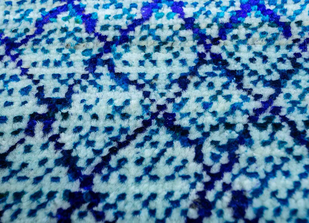 Wollteppich - 300 x 240 cm - hellblau - Image 4