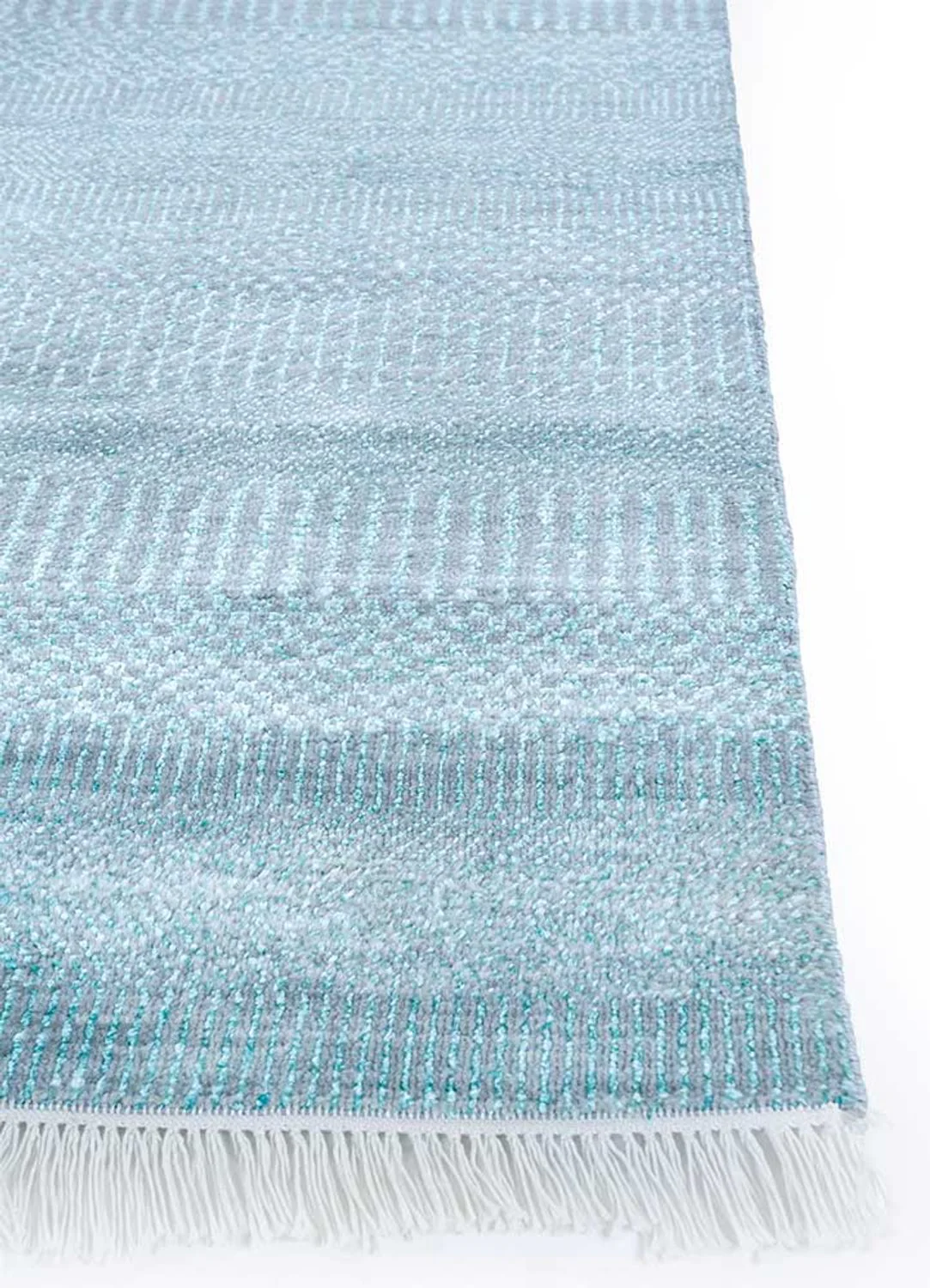 Wollteppich - 300 x 240 cm - hellblau - Image 3