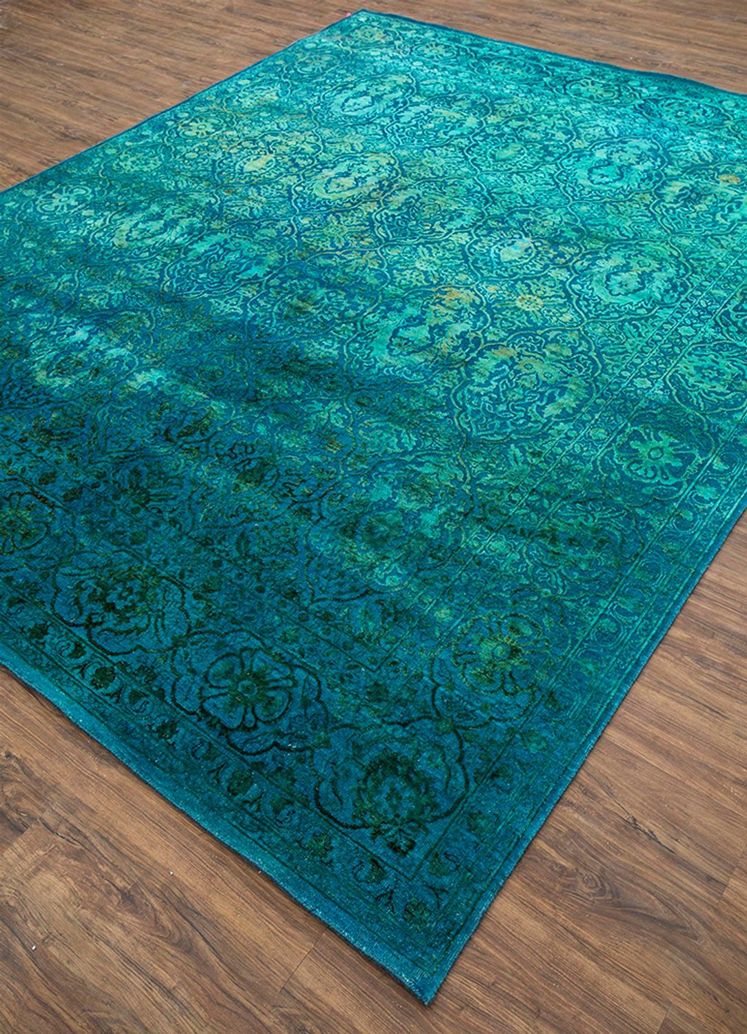 Wollteppich - 300 x 240 cm - petrolblau - Image 2