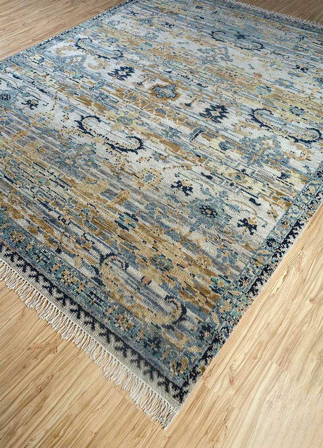 Wollteppich - 300 x 240 cm - seeblau - Image 2