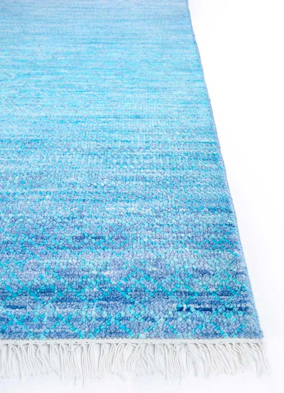 Wollteppich - 360 x 270 cm - blau - Image 3