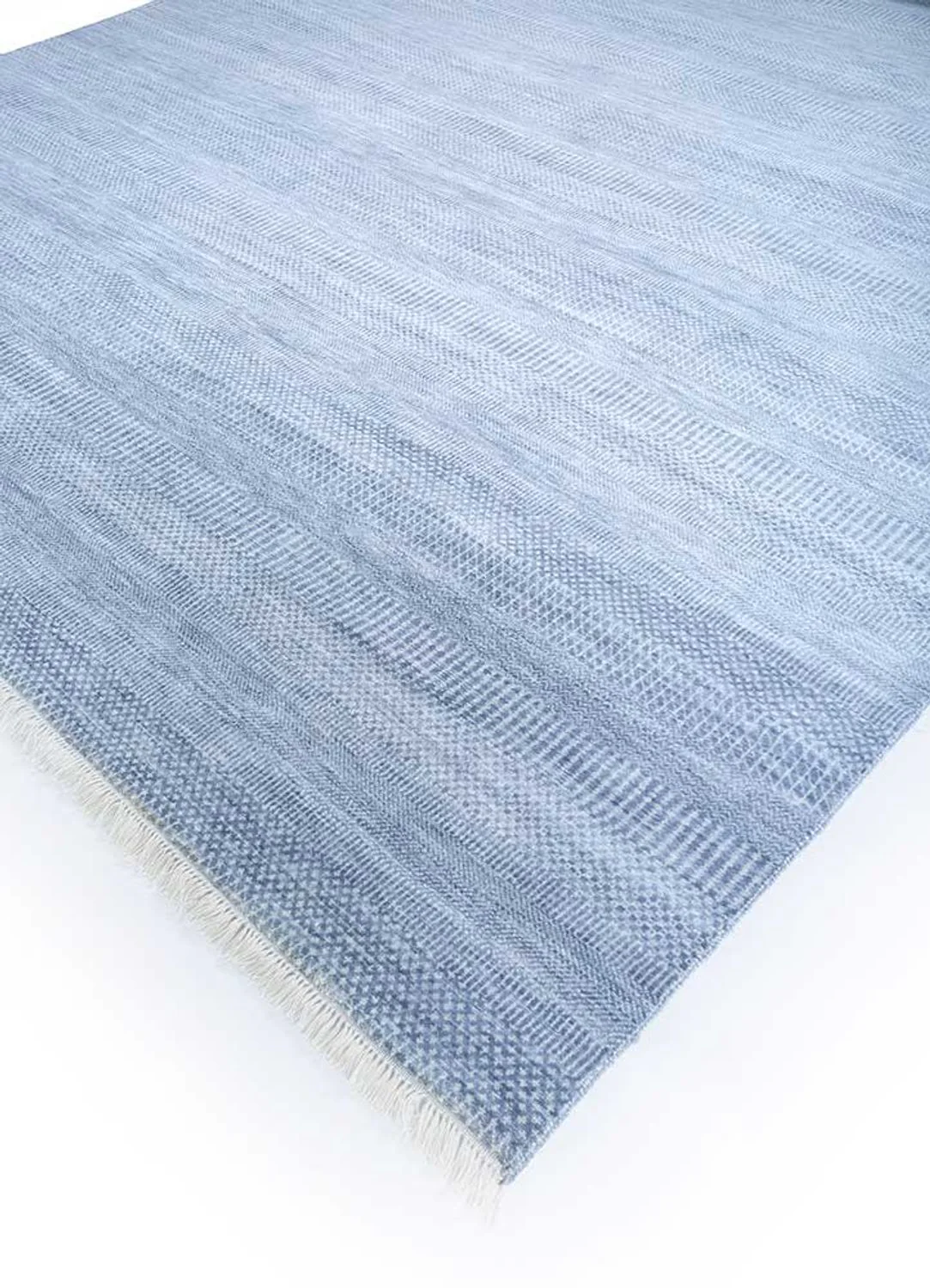 Wollteppich - 360 x 270 cm - blau - Image 2