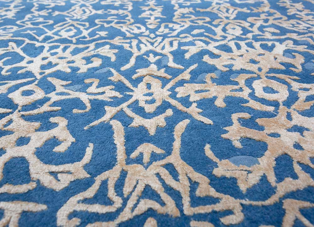 Wollteppich - 465 x 375 cm - blau - Image 4