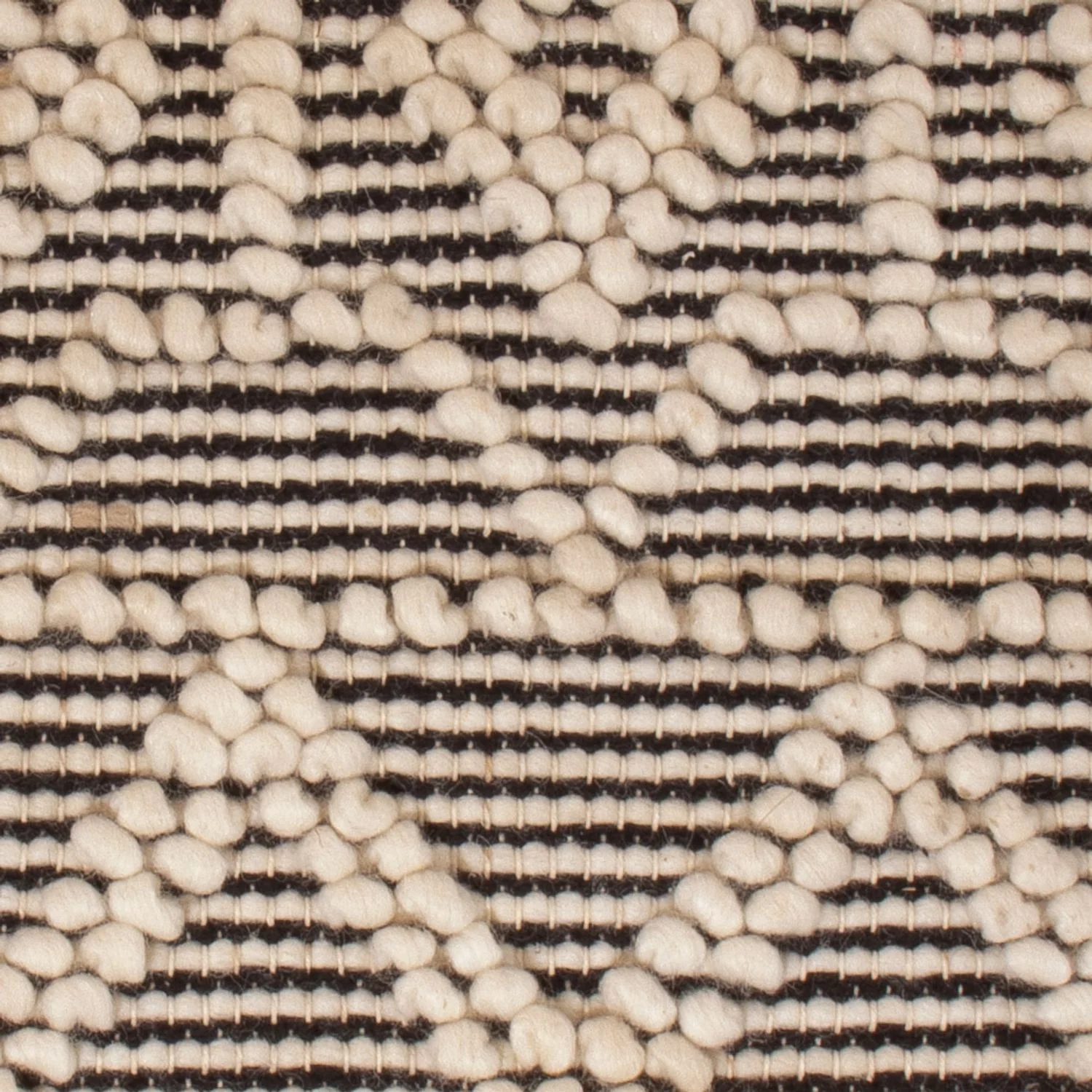 Wollteppich - 58 x 46 cm - schwarz-weiß - Image 2