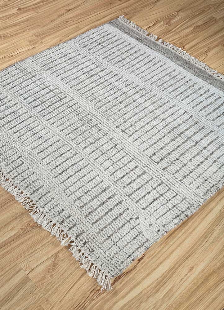 Wollteppich quadratisch  - 75 x 75 cm - creme - Image 2