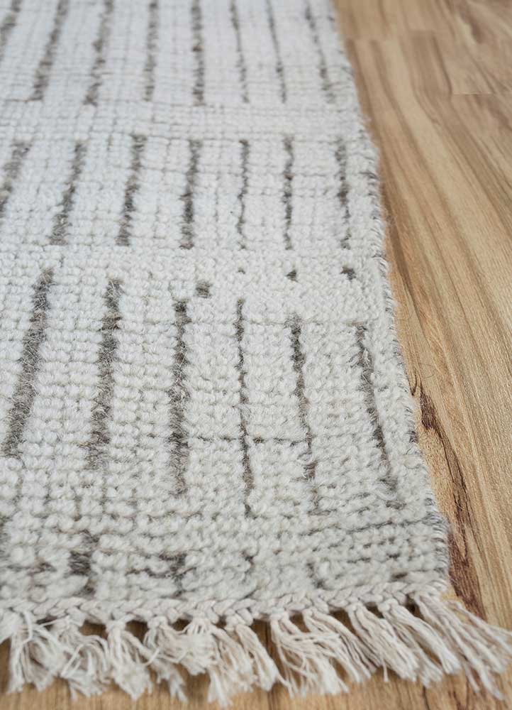 Wollteppich quadratisch  - 75 x 75 cm - creme - Image 3