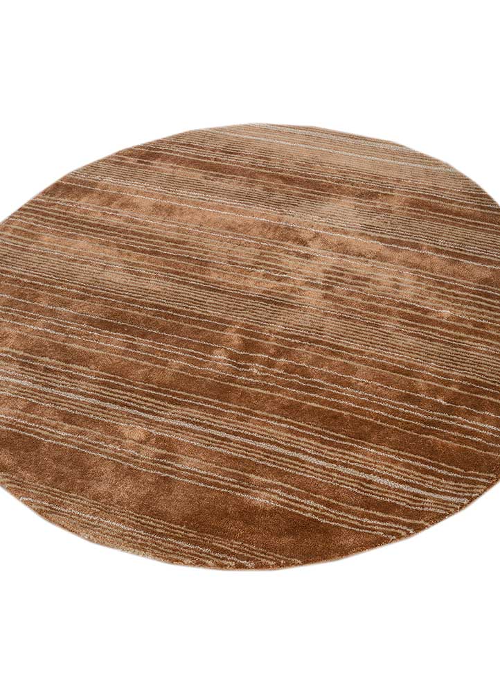 Wollteppich rund  - 120 x 120 cm - orange - Image 2