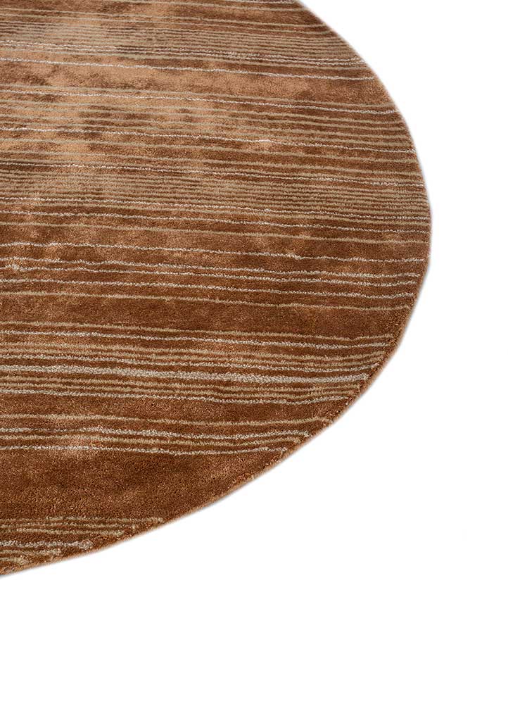 Wollteppich rund  - 120 x 120 cm - orange - Image 3