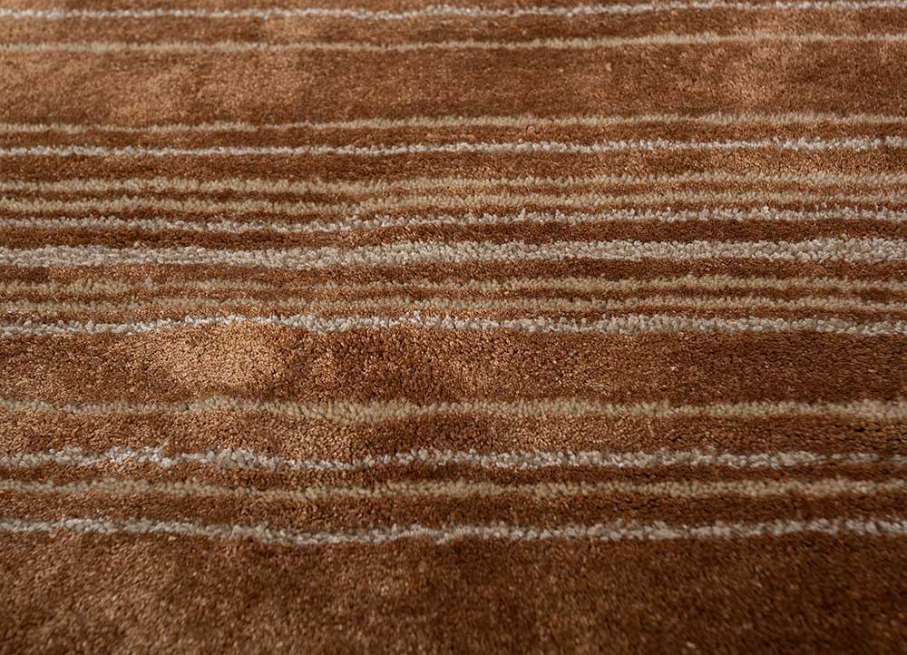 Wollteppich rund  - 120 x 120 cm - orange - Image 4
