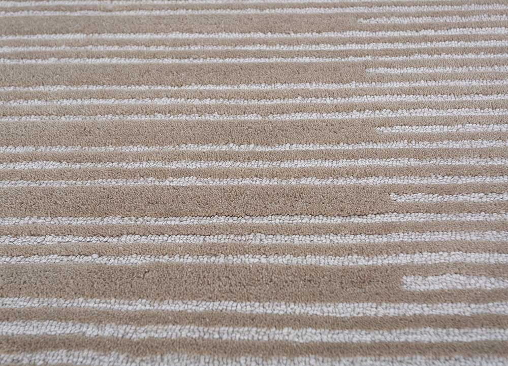 Wollteppich rund  - 180 x 180 cm - beige - Image 4