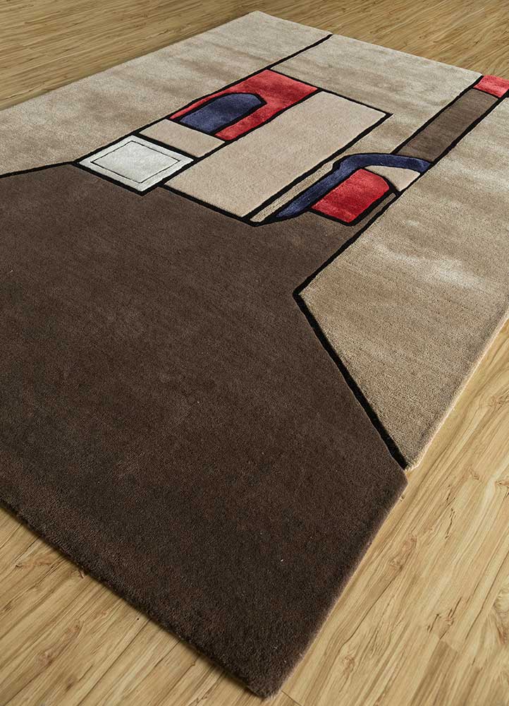 Wollteppich sonderform  - 240 x 170 cm - beige - Image 2