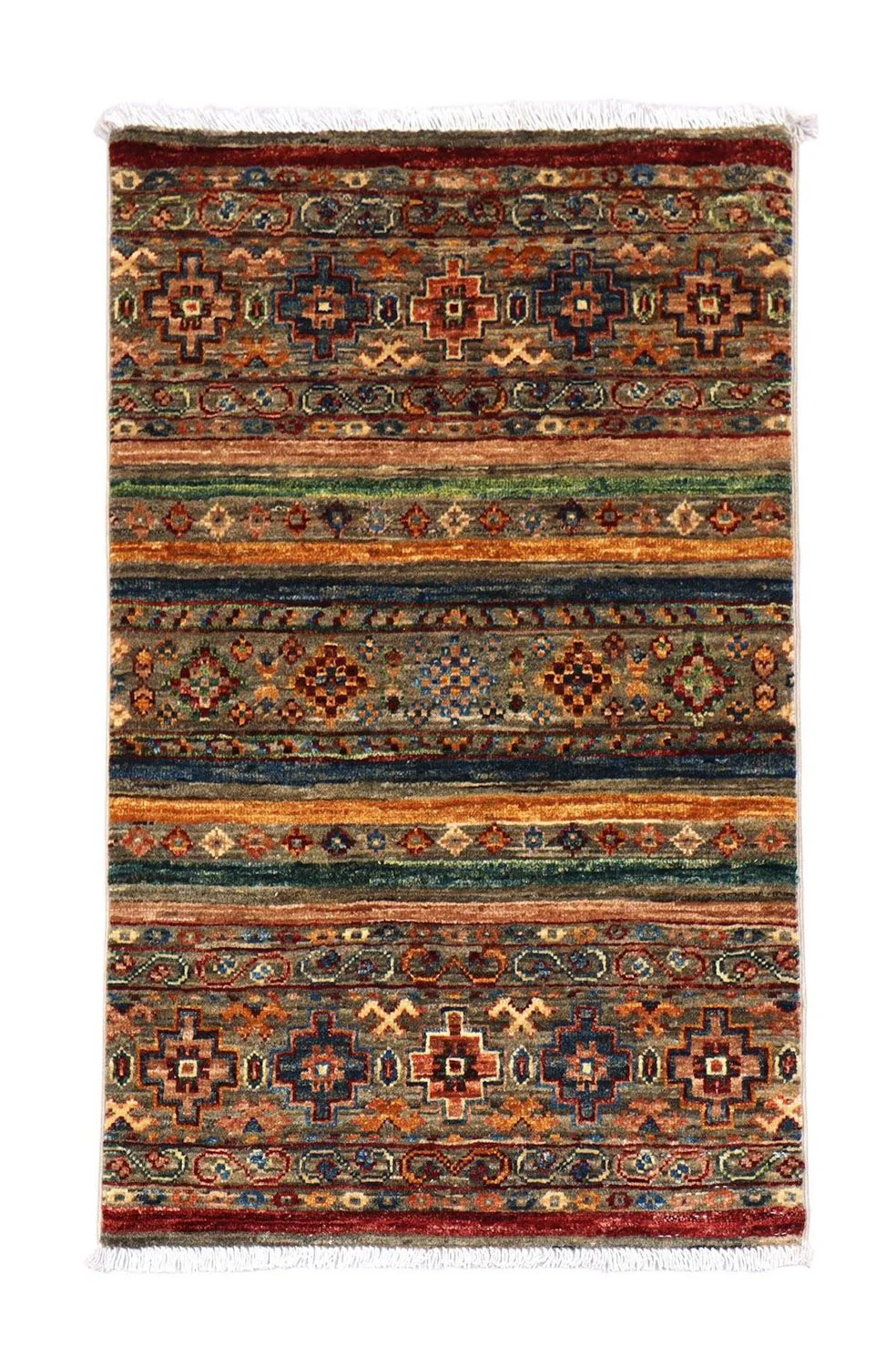 Ziegler Teppich 100 x 62 cm - mehrfarbig