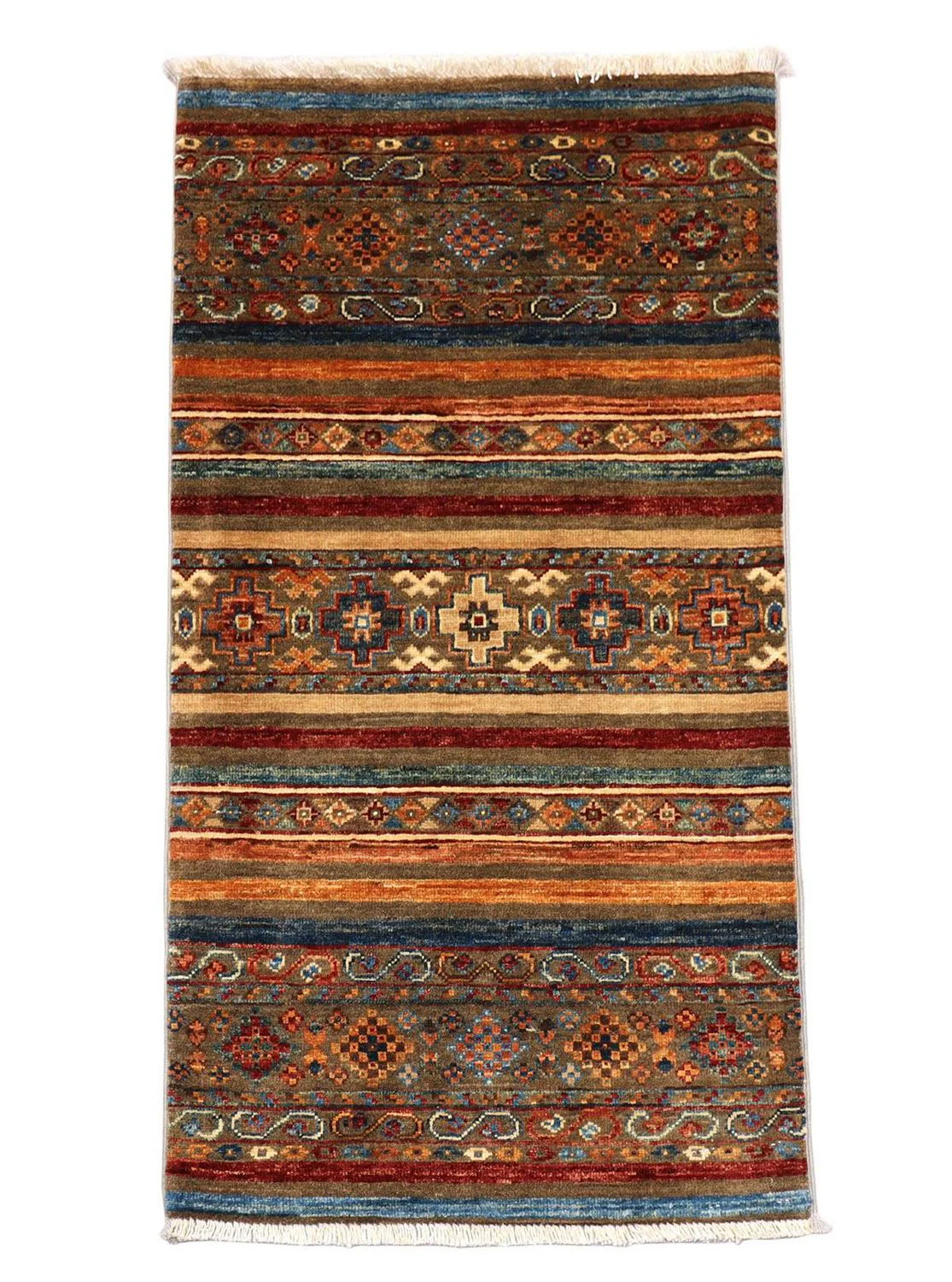 Ziegler Teppich 113 x 63 cm - mehrfarbig