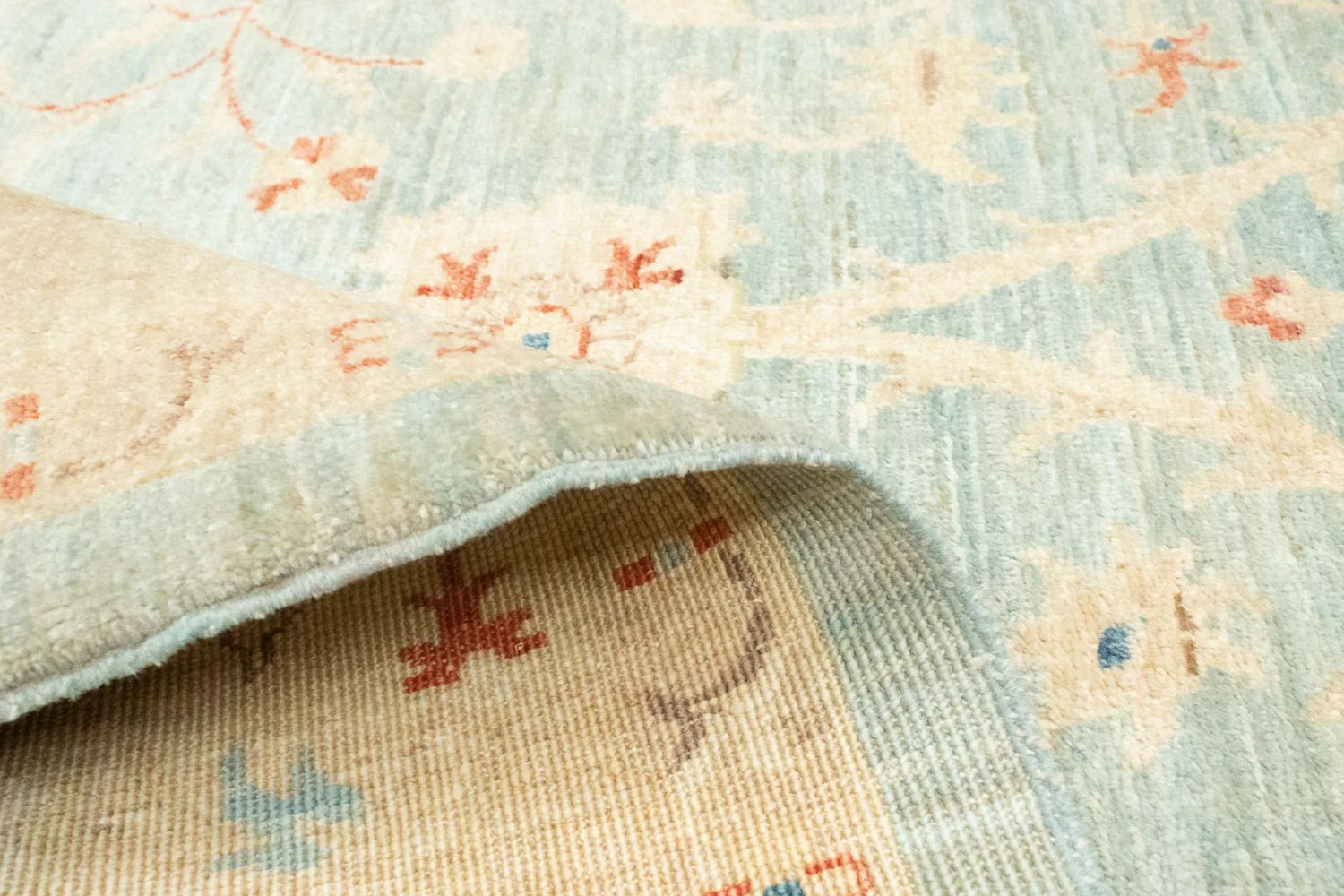 Ziegler Teppich 186 x 125 cm - hellblau - Image 4