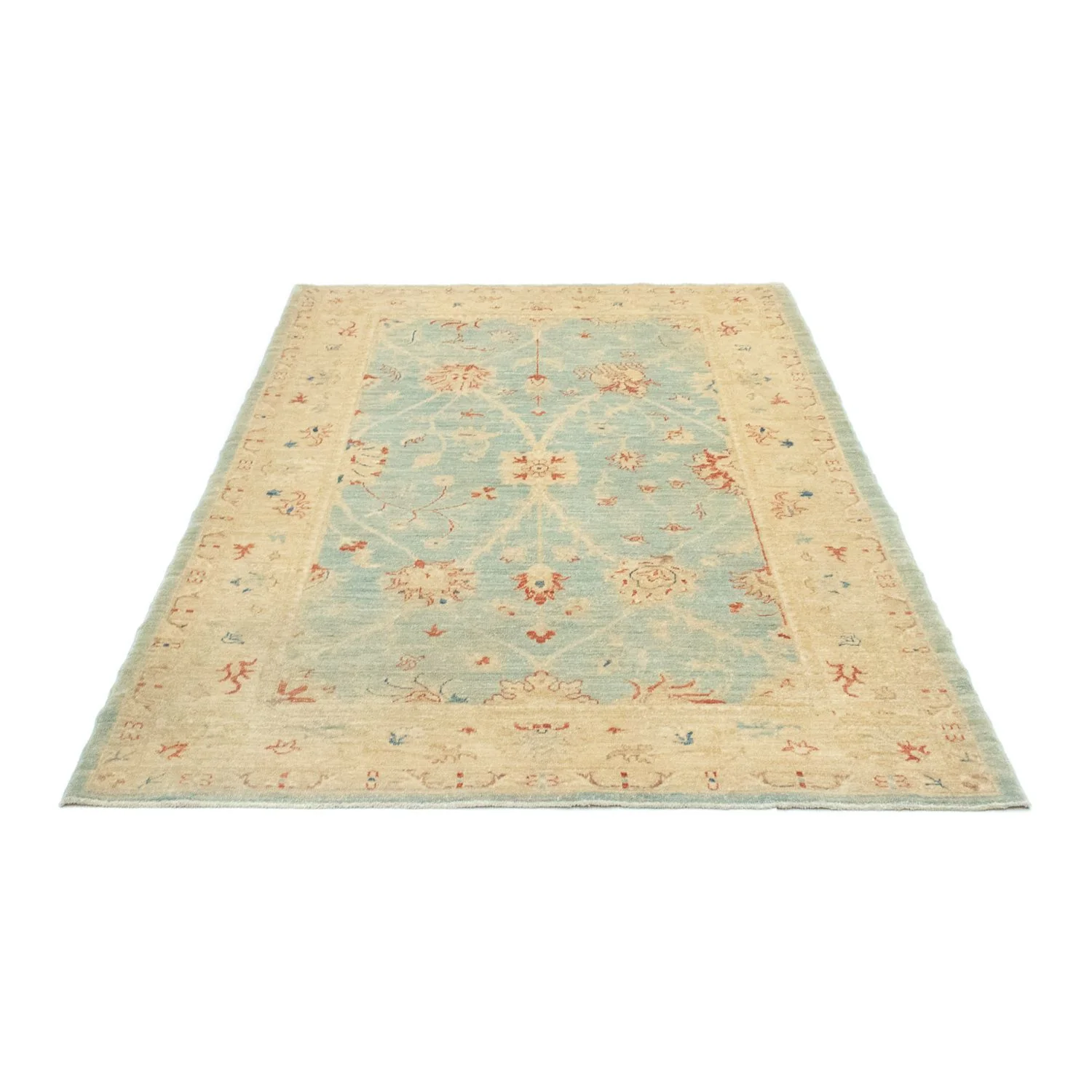 Ziegler Teppich 186 x 125 cm - hellblau - Image 5