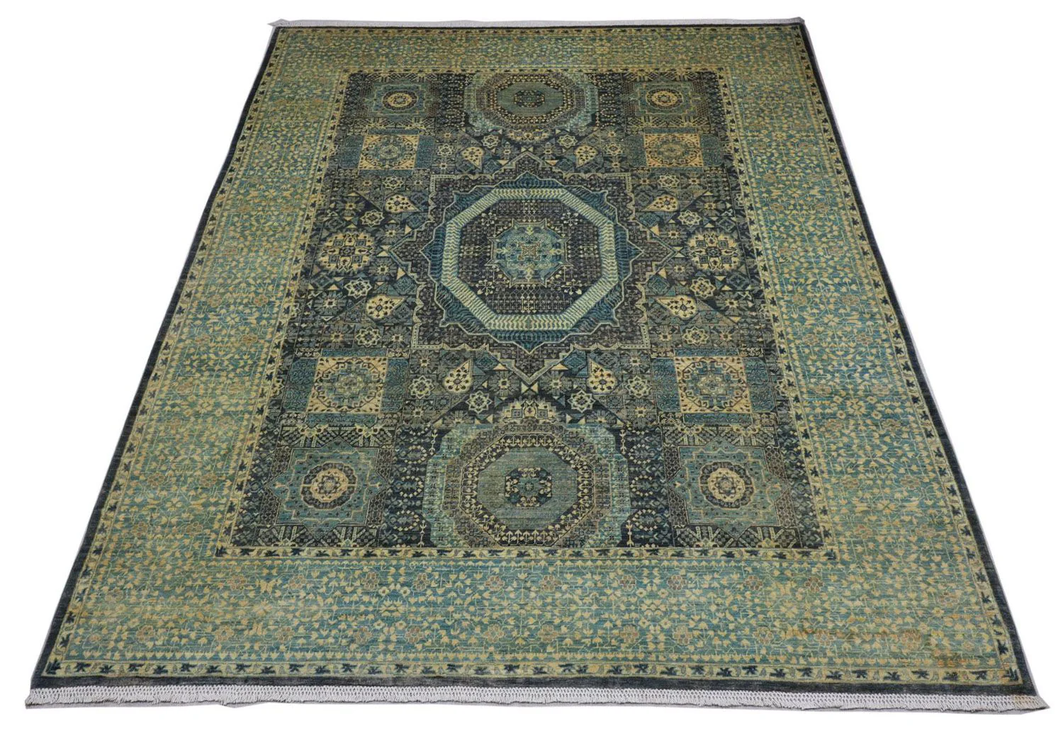 Ziegler Teppich 315 x 250 cm - seeblau - Image 4