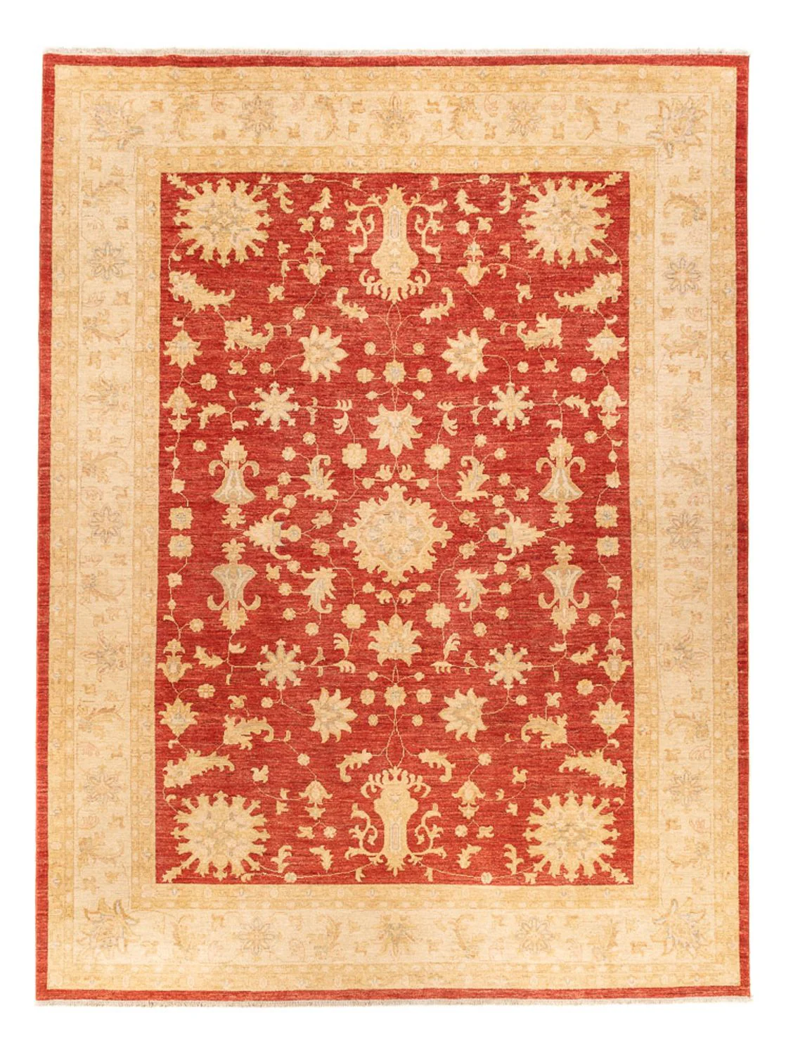Ziegler Teppich - 343 x 254 cm - rot