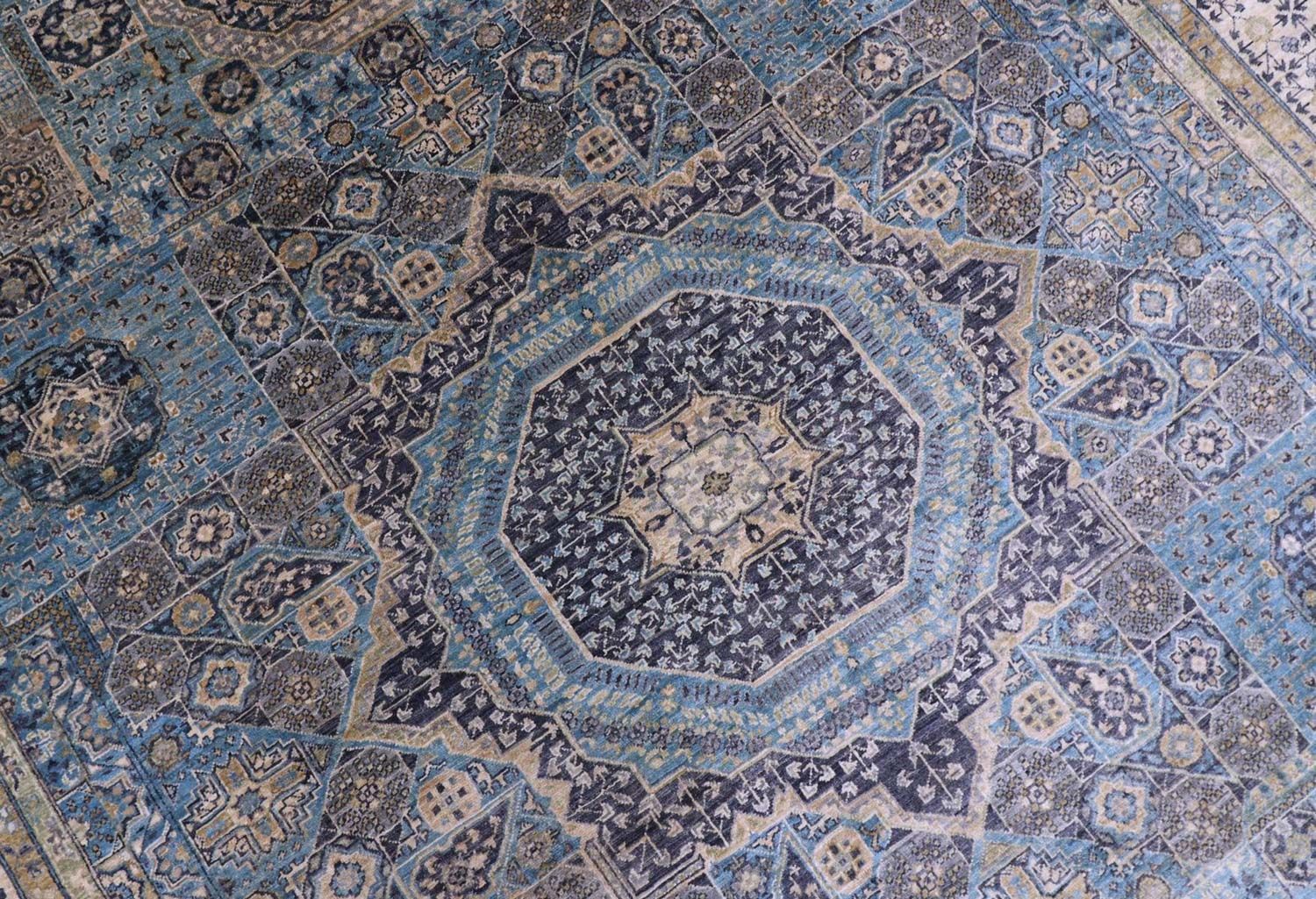 Ziegler Teppich 355 x 270 cm - hellblau - Image 2