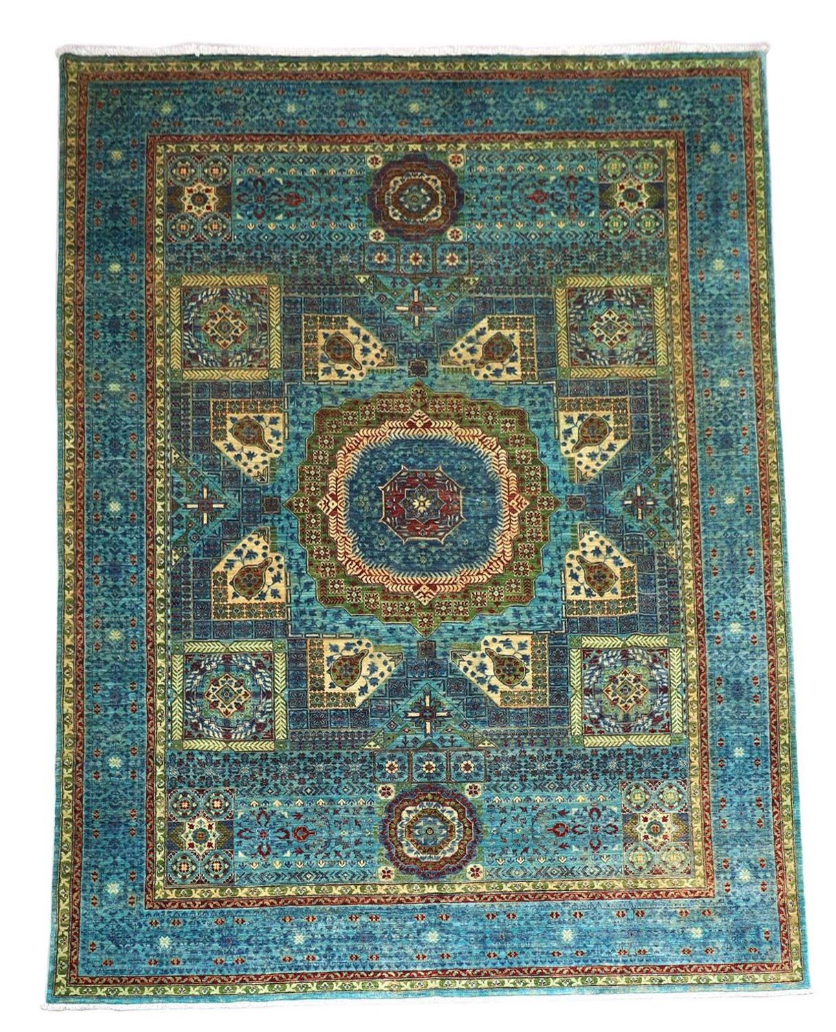 Ziegler Teppich 368 x 271 cm - türkis