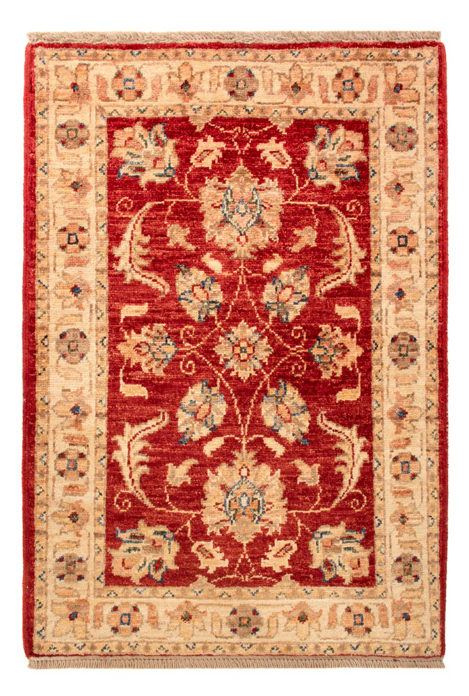 Ziegler Teppich - 88 x 59 cm - rot