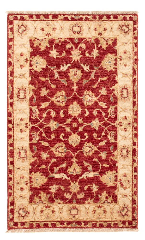 Ziegler Teppich - 90 x 60 cm - bordeauxrot