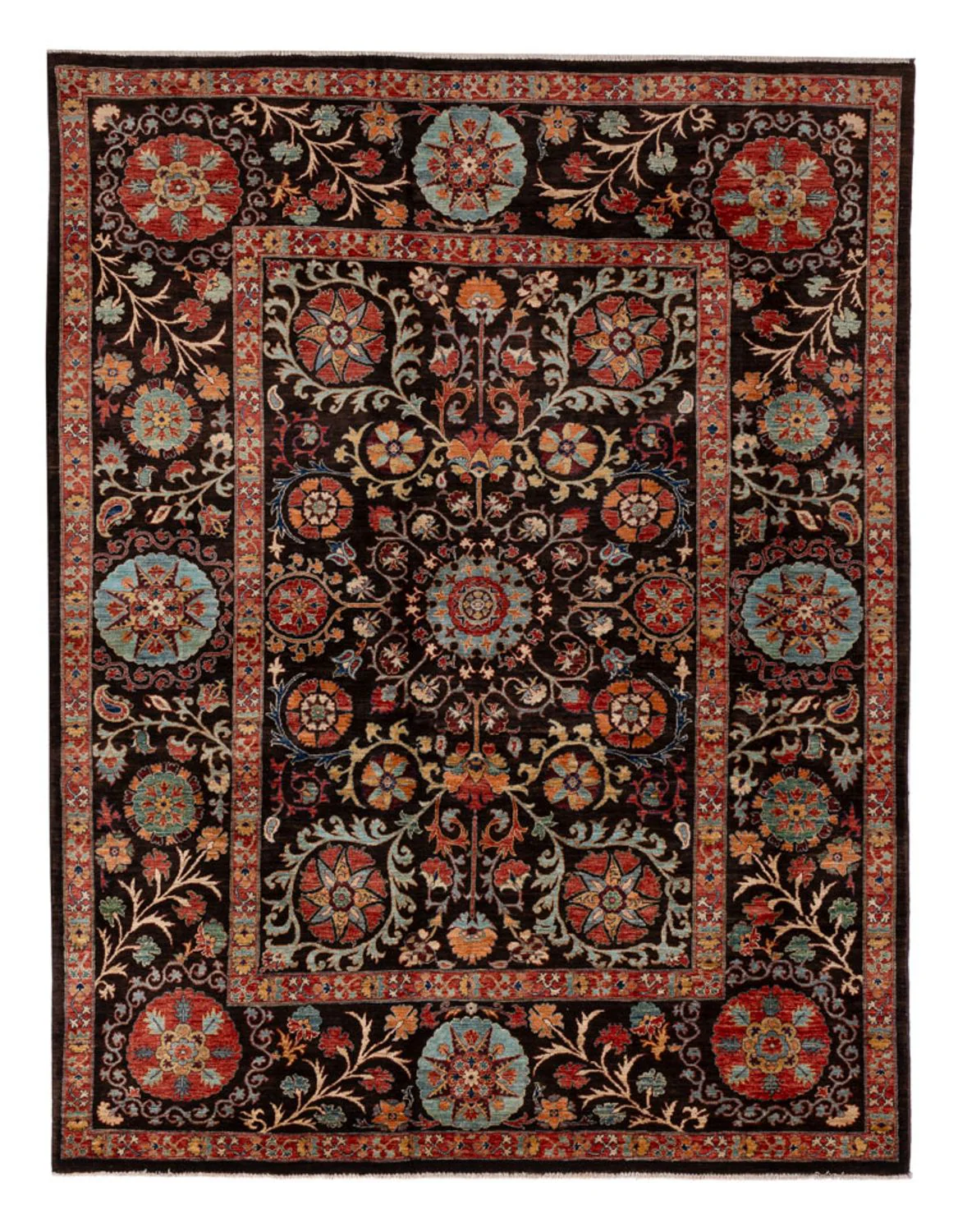 Ziegler Teppich - Ariana - 251 x 186 cm - schwarz
