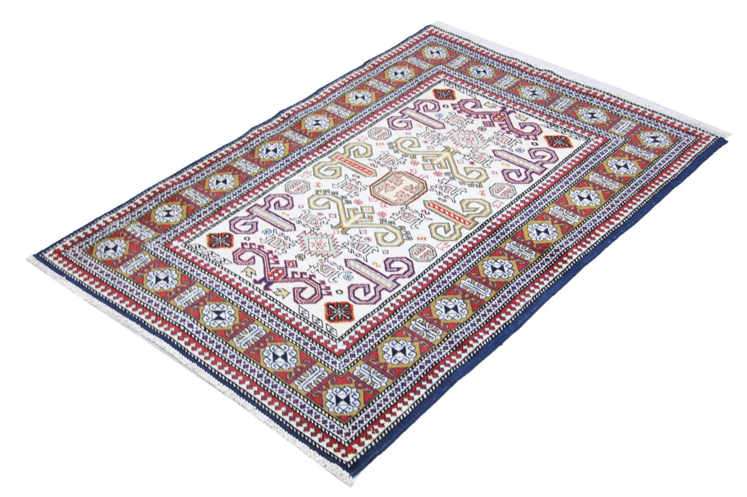 Ziegler Teppich - Kazak 127 x 85 cm - blau - Image 5
