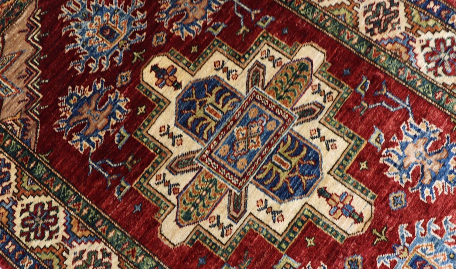 Ziegler Teppich - Kazak 155 x 102 cm - dunkelrot - Image 2