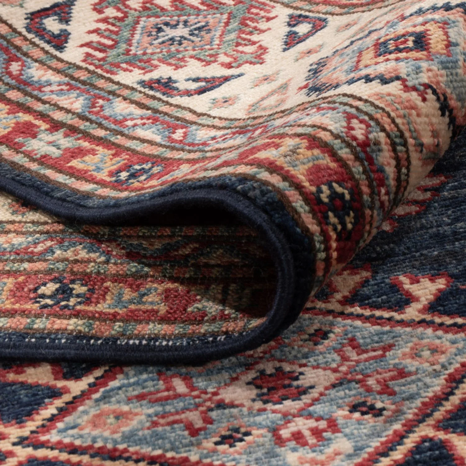 Ziegler Teppich - Kazak - 211 x 152 cm - dunkelblau - Image 4
