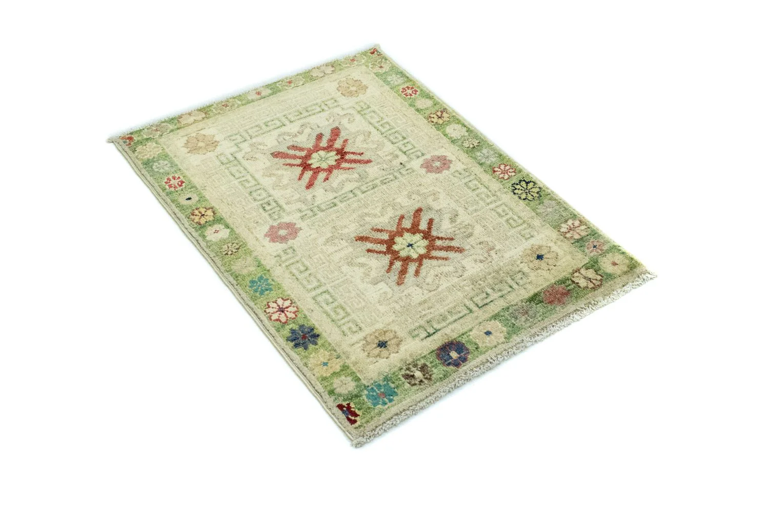 Ziegler Teppich - Modern 85 x 61 cm - hellgrün - Image 3