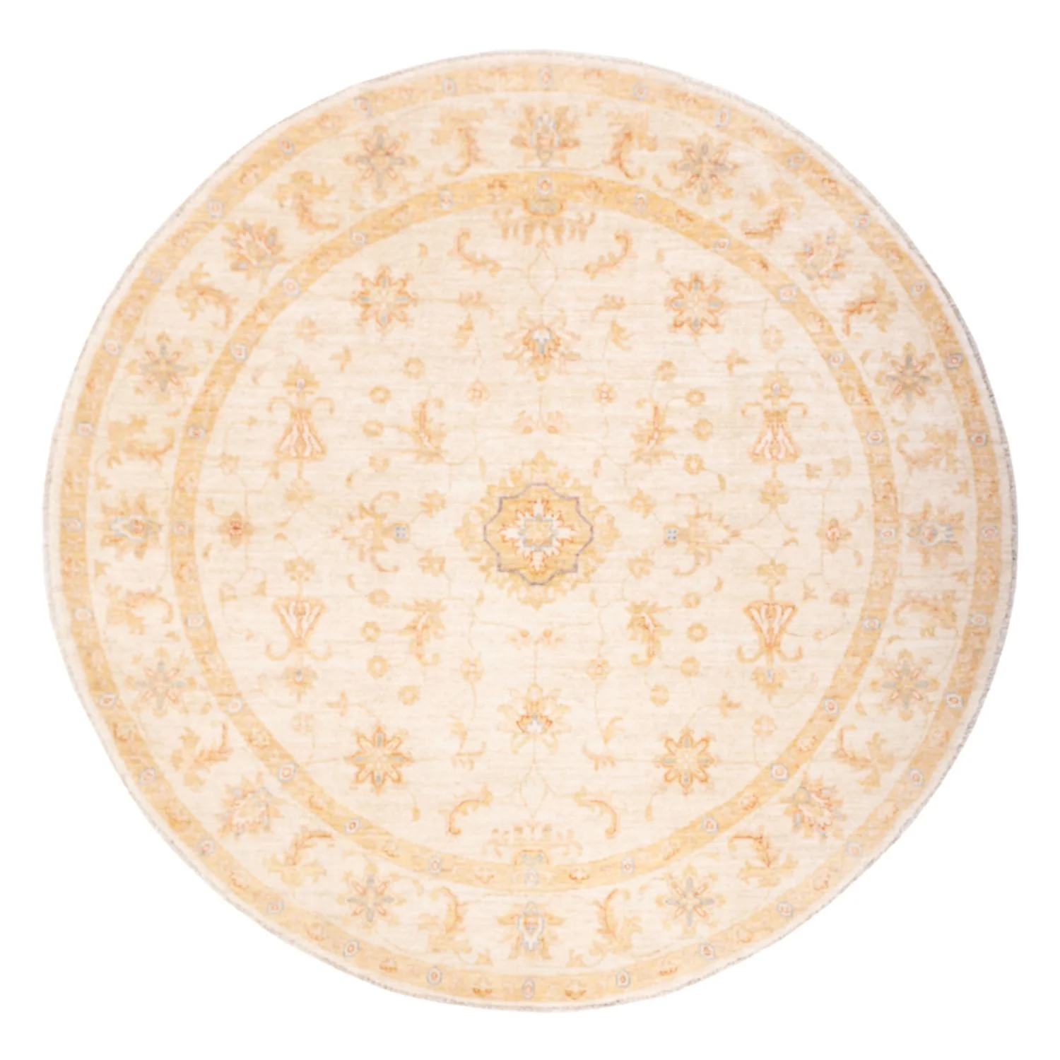 Ziegler Teppich rund  - 202 x 200 cm - beige