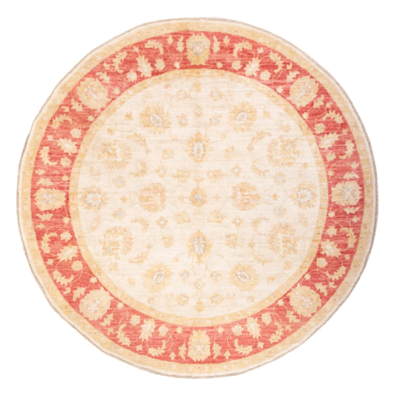 Ziegler Teppich rund  - 203 x 198 cm - beige