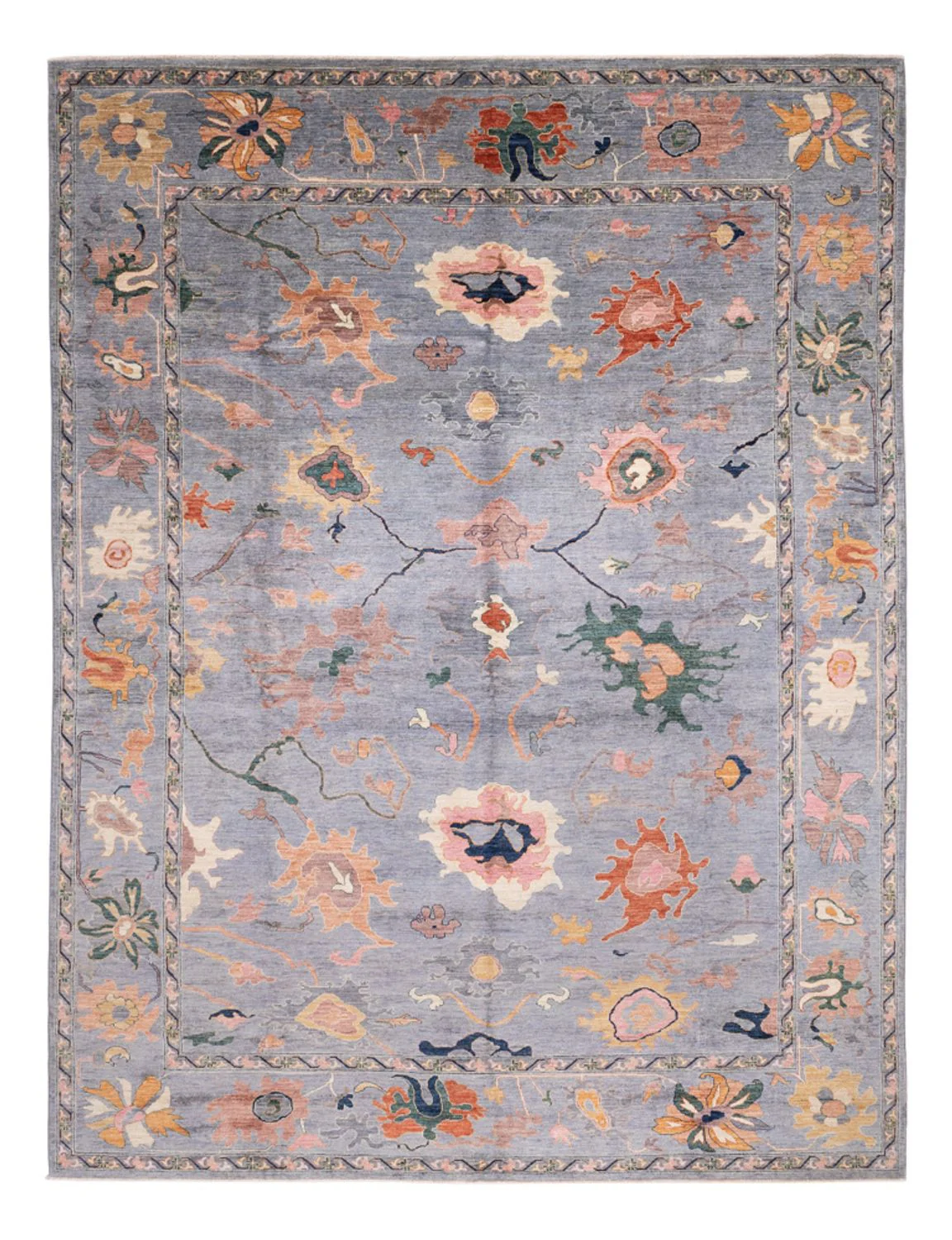 Ziegler Teppich - Usak - 397 x 300 cm - dunkelblau